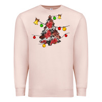 Pale Pink Christmas trees lights Premium Sweatshirt - JahusDesignShop