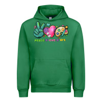 Emerald peace love art Urban Hoodie - NancyCooperArtShop
