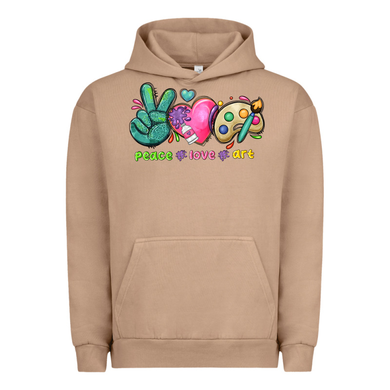 Peace Love Art Urban Hoodie by NancyCooperArtShop | Teevron