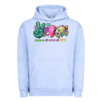 Pigment Grape Ice peace love art Urban Hoodie - NancyCooperArtShop