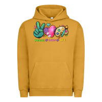 Pigment Peanut Butter peace love art Urban Hoodie - NancyCooperArtShop