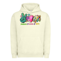 Pigment Pistachio peace love art Urban Hoodie - NancyCooperArtShop