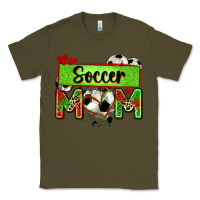 Army Green soccer mom with leopard Classic Tee - Zillion Design Studio