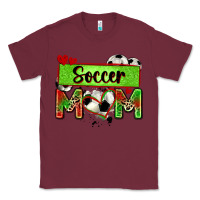 Burgundy soccer mom with leopard Classic Tee - Zillion Design Studio