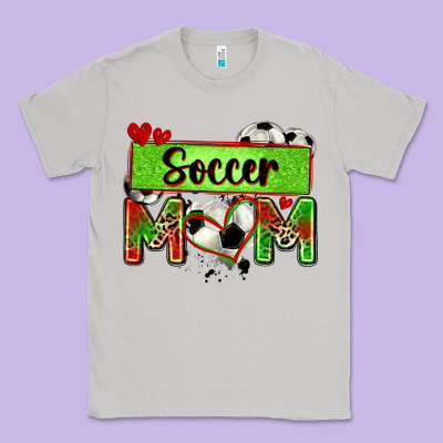 Soccer Mom With Leopard Classic Tee Designed By Zillion Design Studio