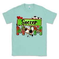 Seafoam soccer mom with leopard Classic Tee - Zillion Design Studio
