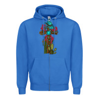 True Royal cross gemstone cactus roses cowboy hat Zipper Hoodie - RanaPortraitStore