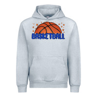 Heather Grey basketball Urban Hoodie - MaliasSmallBusiness