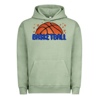 Pigment Oil Green basketball Urban Hoodie - MaliasSmallBusiness
