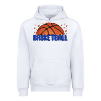 White basketball Urban Hoodie - MaliasSmallBusiness