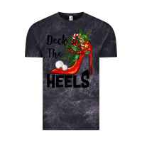 Cloud Black deck the heels Christmas Vintage Tee - BarkalooDesign