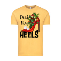 Vintage Mustard deck the heels Christmas Vintage Tee - BarkalooDesign