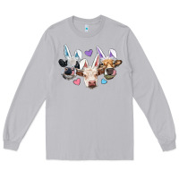 Moon Dust Easter Cows With Bunny Ears Long Sleeve Tee - RanaPortraitStore