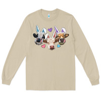 Mushroom Easter Cows With Bunny Ears Long Sleeve Tee - RanaPortraitStore