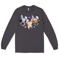 Smoke Easter Cows With Bunny Ears Long Sleeve Tee - RanaPortraitStore