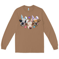 Toasted Coconut Easter Cows With Bunny Ears Long Sleeve Tee - RanaPortraitStore