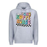 Heather Grey one happy nurse Premium Hoodie - MaliasSmallBusiness