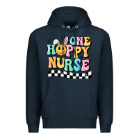 Navy one happy nurse Premium Hoodie - MaliasSmallBusiness