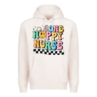 Pale Pink one happy nurse Premium Hoodie - MaliasSmallBusiness