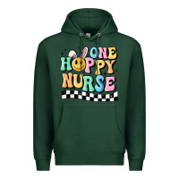 Sports Green one happy nurse Premium Hoodie - MaliasSmallBusiness