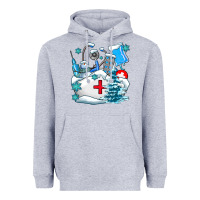 Heather Grey Winter Nurse life Heavyweight Hoodie - AdoDesignShop