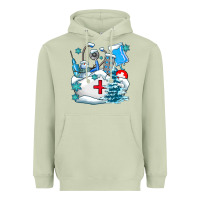 Matcha Winter Nurse life Heavyweight Hoodie - AdoDesignShop