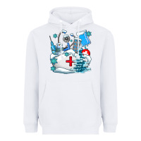 White Winter Nurse life Heavyweight Hoodie - AdoDesignShop