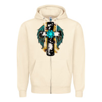 Sandshell cross gemstone wings Zipper Hoodie - RanaPortraitStore