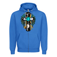 True Royal cross gemstone wings Zipper Hoodie - RanaPortraitStore