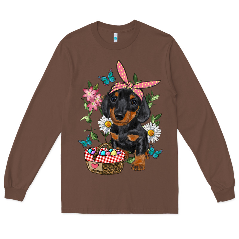 Easter Dachshund Long Sleeve Tee by RanaPortraitStore | Teevron