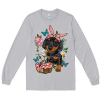 Moon Dust Easter Dachshund Long Sleeve Tee - RanaPortraitStore
