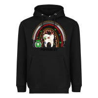 Black Christmas dental life rainbow Heavyweight Hoodie - JahusDesignShop