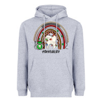 Heather Grey Christmas dental life rainbow Heavyweight Hoodie - JahusDesignShop