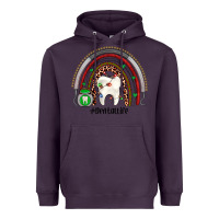 Plum Christmas dental life rainbow Heavyweight Hoodie - JahusDesignShop