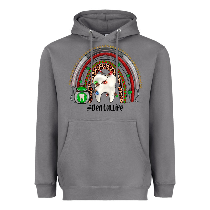 Christmas Dental Life Rainbow Heavyweight Hoodie by JahusDesignShop | Teevron