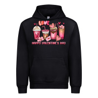 Happy Valentine's Day Coffee Cups Urban Hoodie | Teevron