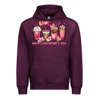 Mauve Wine happy valentine's day coffee cups Urban Hoodie - MaliasSmallBusiness