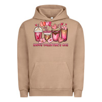 Pigment Burro happy valentine's day coffee cups Urban Hoodie - MaliasSmallBusiness