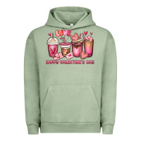 Pigment Oil Green happy valentine's day coffee cups Urban Hoodie - MaliasSmallBusiness