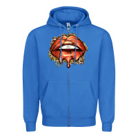 True Royal basketball lips Zipper Hoodie - Zillion Design Studio