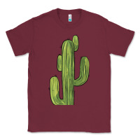 Burgundy cactus Classic Tee - BarkalooDesign
