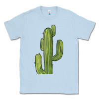 Dusty Blue cactus Classic Tee - BarkalooDesign