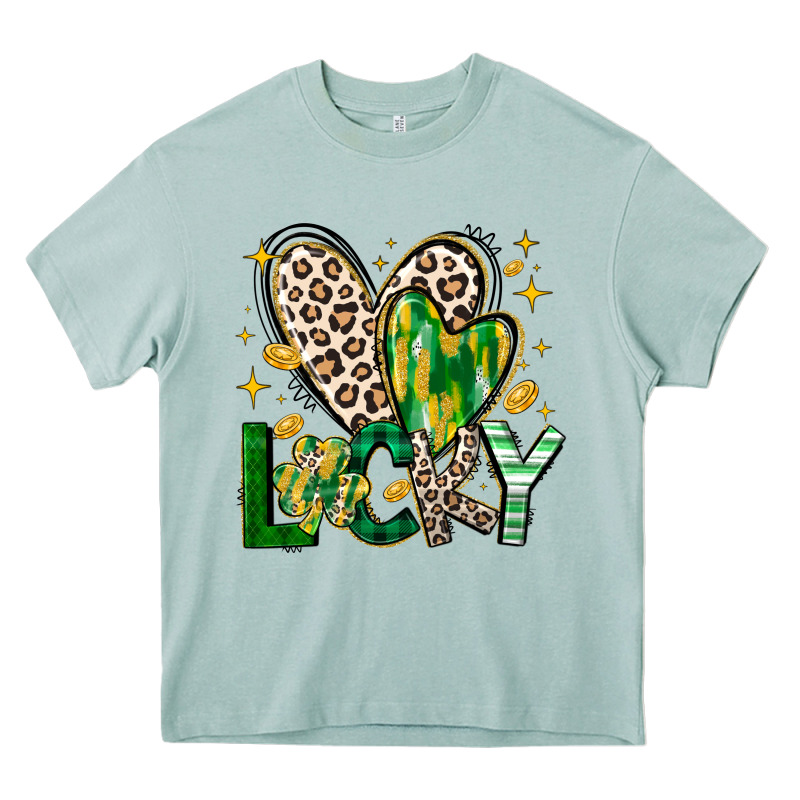 Lucky Saint Patricks Day Heavy Core Tee by CowhideDigitalArt | Teevron
