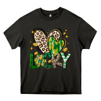 Asphalt Lucky Saint Patricks Day Heavy Core Tee - CowhideDigitalArt