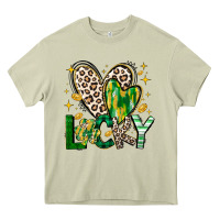 Mossy Lucky Saint Patricks Day Heavy Core Tee - CowhideDigitalArt