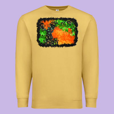 Halloween Mystic Symbol Background Premium Sweatshirt Designed By Bundleandbundleshop