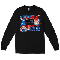 Black born in the usa Long Sleeve Tee - Zillion Design Studio
