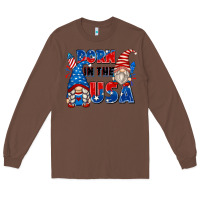 Chestnut born in the usa Long Sleeve Tee - Zillion Design Studio