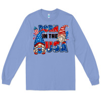 Colony Blue born in the usa Long Sleeve Tee - Zillion Design Studio