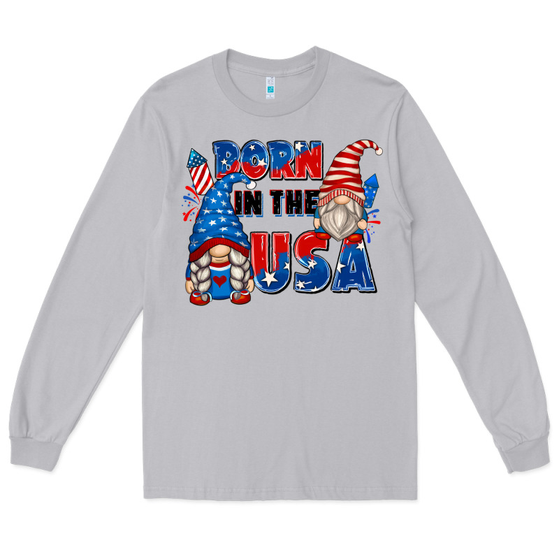 Born In The Usa Long Sleeve Tee by Zillion Design Studio | Teevron